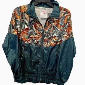 Vintage Aviat Sportif Jacket Womens Windbreaker Petite Large Green Autumn